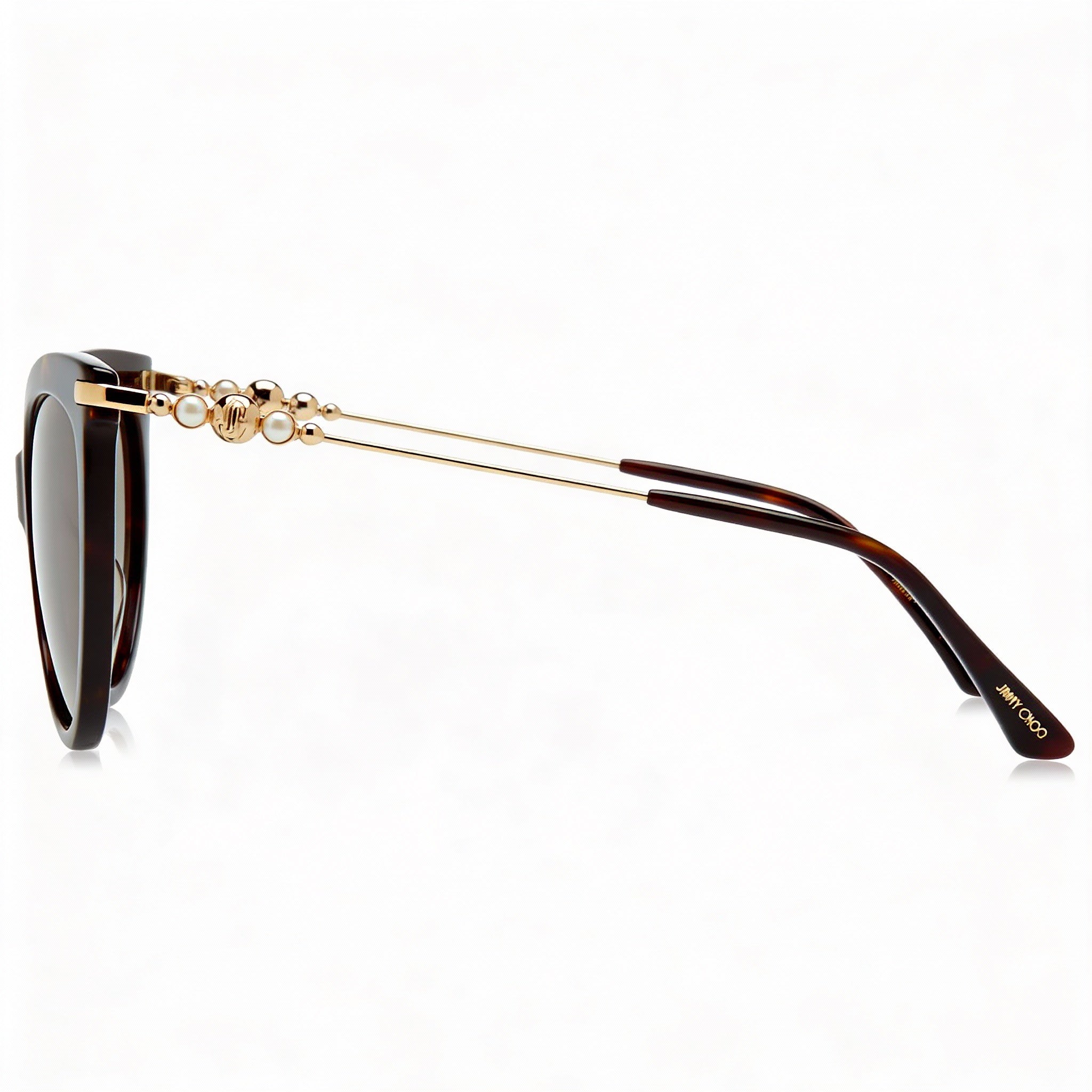 Jimmy Choo Havana Brown Cat Eye Eyeglasses for Women, Acetate 56mm, Photo 3