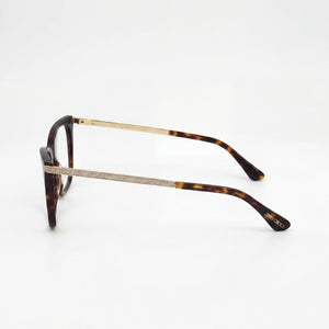 Jimmy Choo Rectangle Eyeglasses for Women — front view, Acetate