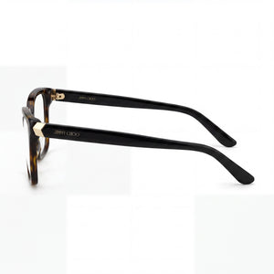 Jimmy Choo Square Eyeglasses for Women — front view, Plastic