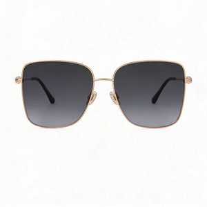 Jimmy Choo Hester/S Square Sunglasses for Women — front view, Stainless Steel frame