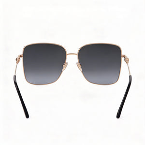 Jimmy Choo Hester/S Square Sunglasses Women — side view, Non-Polarized Grey Gradient lens