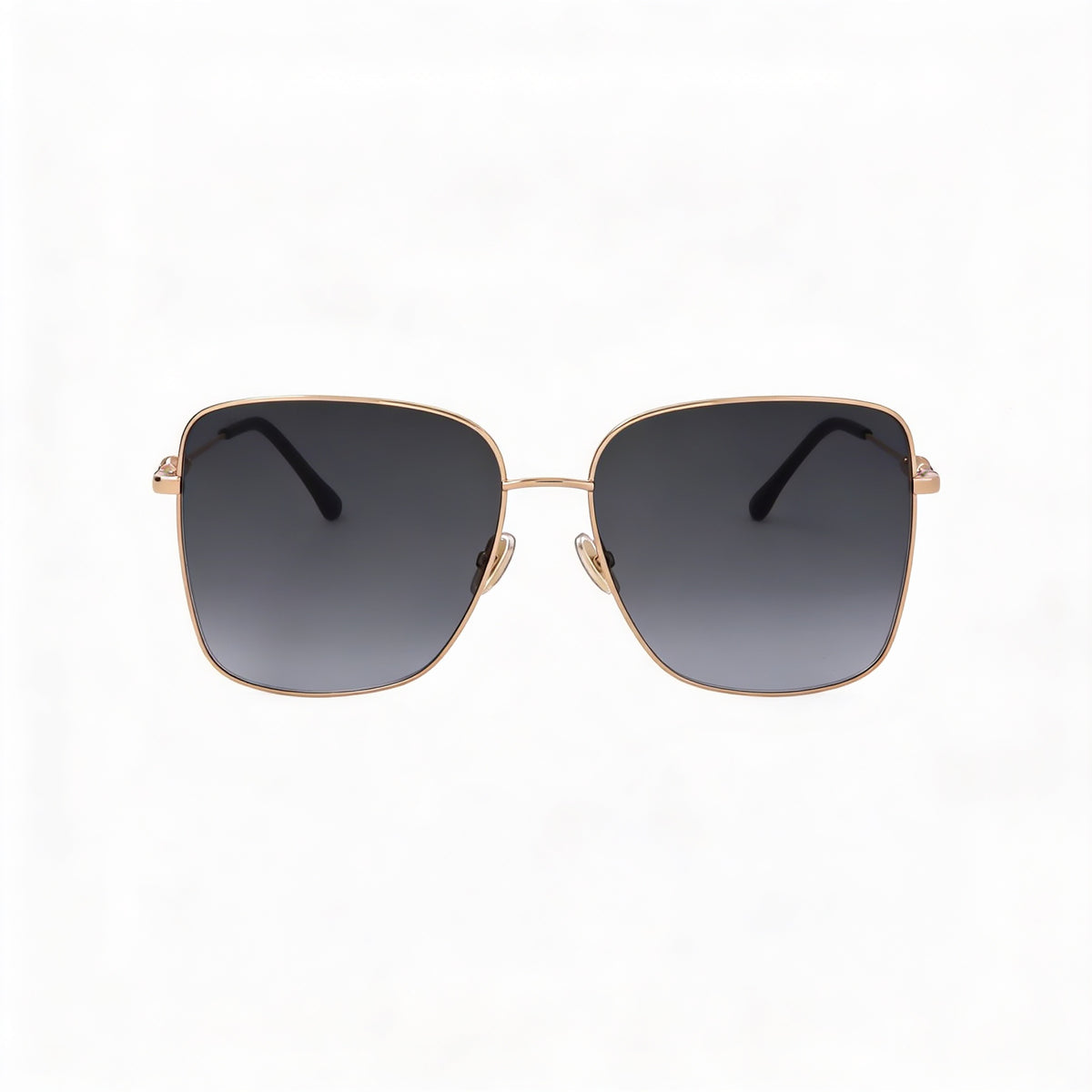 Jimmy Choo Hester/S Black Gold Square Sunglasses for Women, 59mm, Photo 2