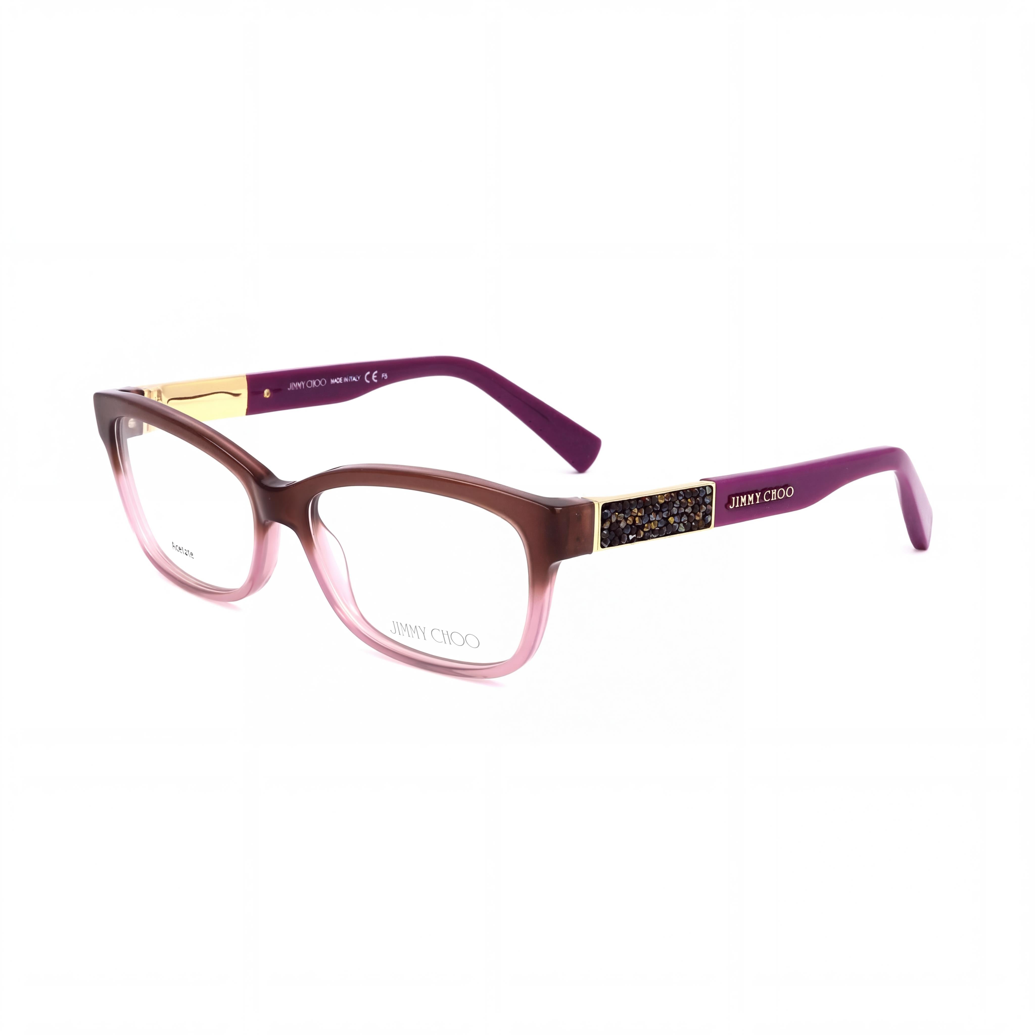 Gafas Rectangulares Jimmy Choo JC110 F1A Marrón Rosa para Mujer, Photo 2