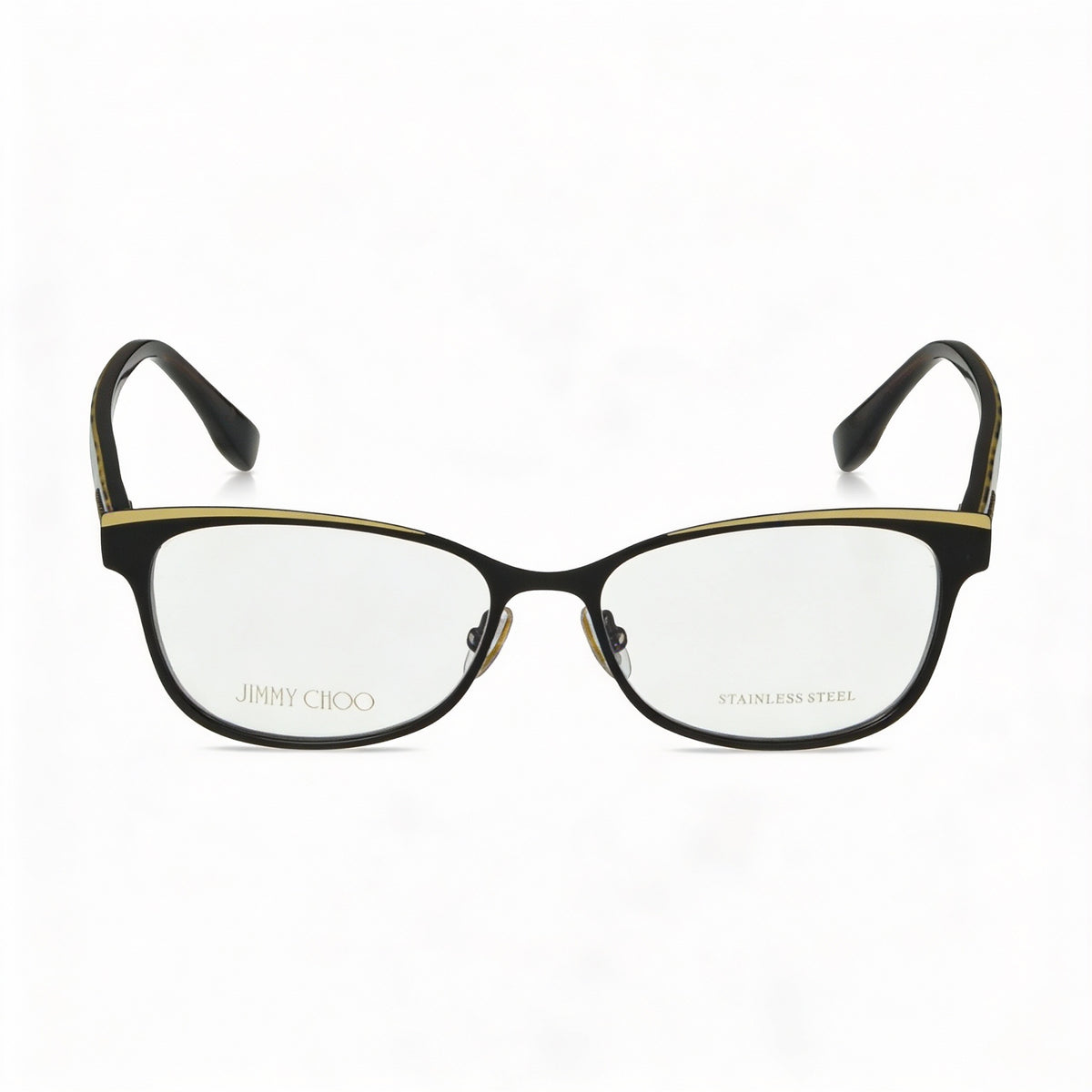 Gafas Jimmy Choo JC147 rectangulares color marrón oscuro para mujer, metal 52mm, Photo 2