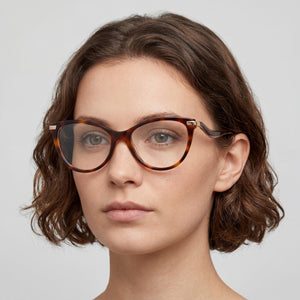 Jimmy Choo JC258 086 54 Cat Eye Eyeglasses for Women — interior view, Polycarbonate demo lenses
