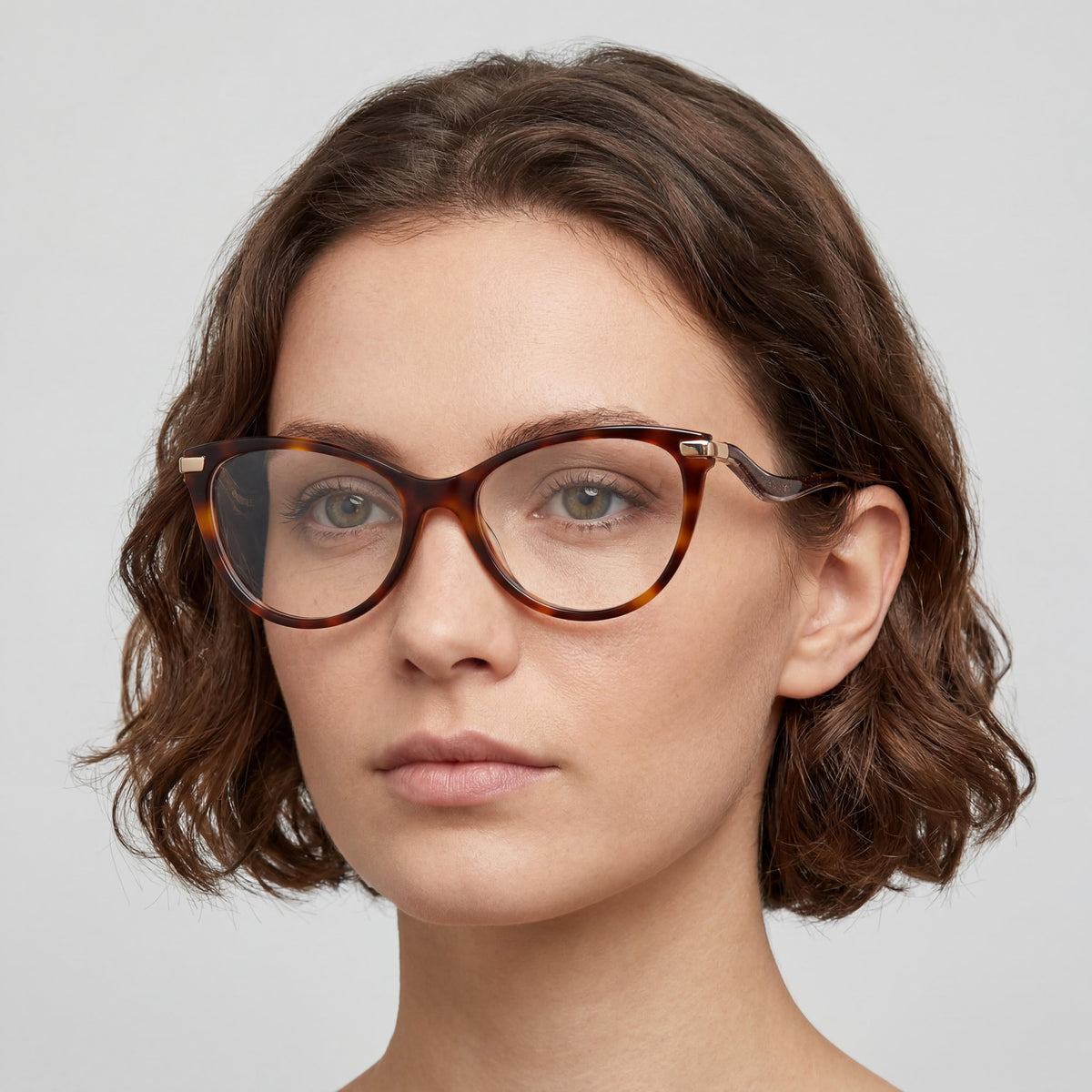 Jimmy Choo JC258 086 54 Havana Cat Eye Eyeglasses for Women, 54mm, Photo 4