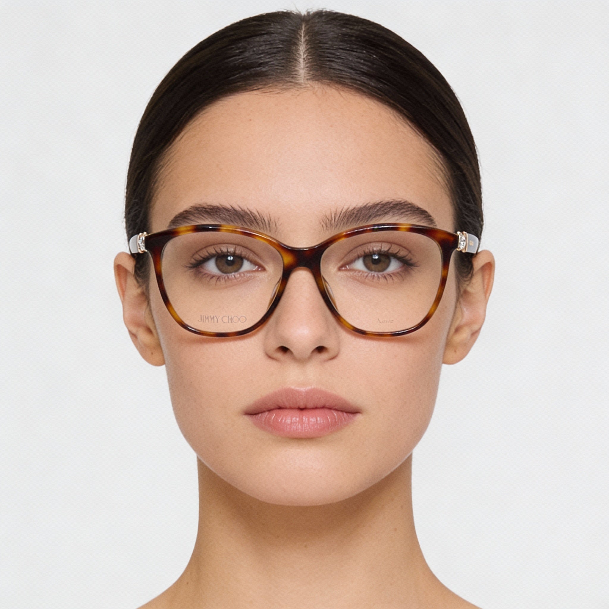 Gafas de sol cuadradas Jimmy Choo JC318/G Tortoise de mujer, acetato 54mm, Photo 3
