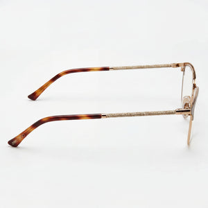 Jimmy Choo Cat Eye Eyeglasses for Women — front view, Stainless Steel