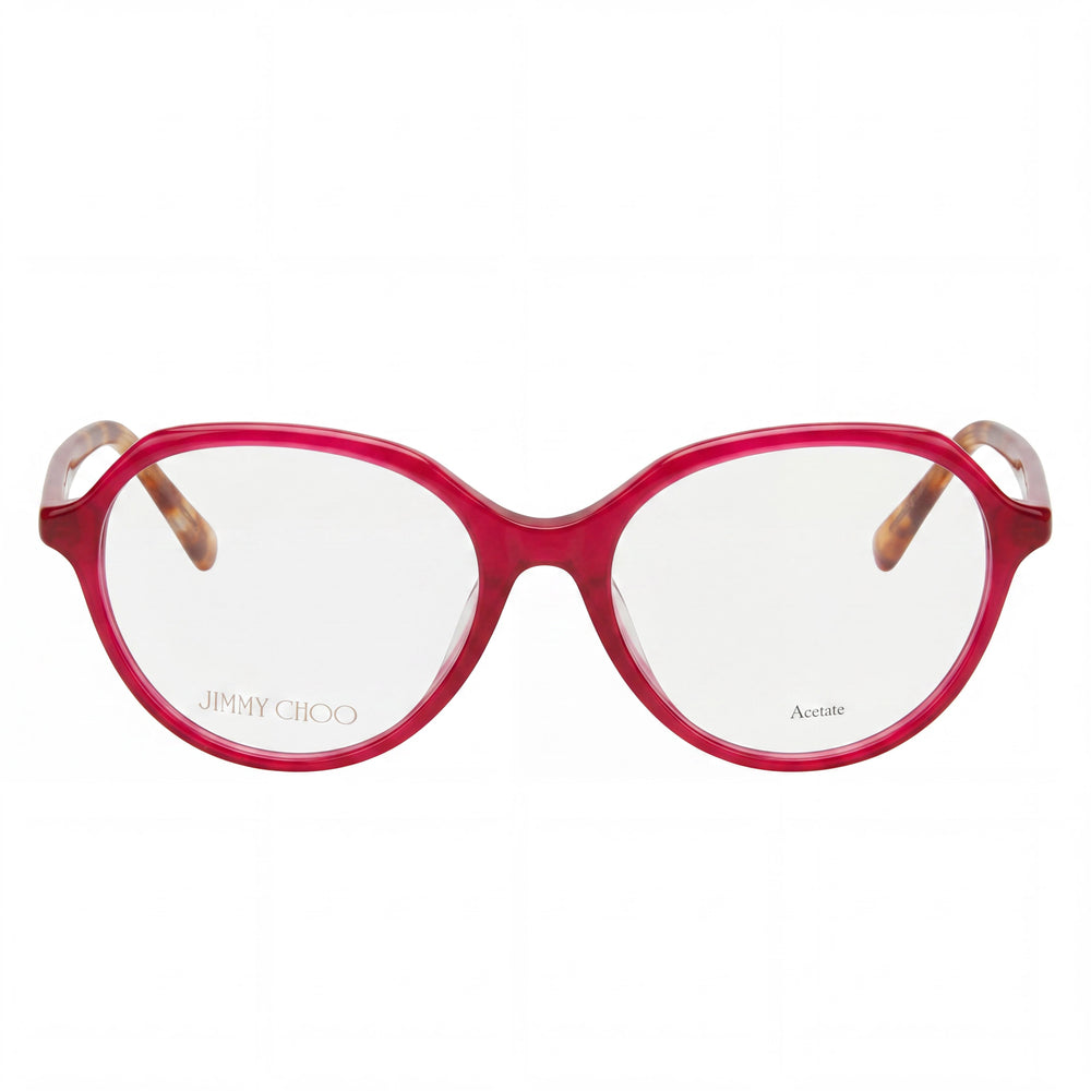 Jimmy Choo JC345/F Round Eyeglasses for Women — front view, Acetate