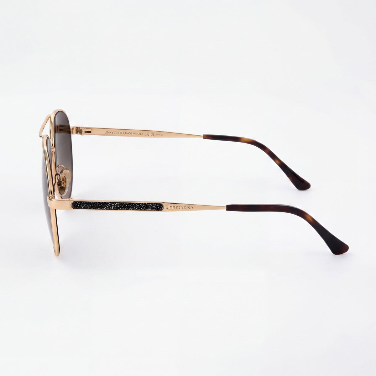 Gafas de sol para mujer Jimmy Choo JIMENA/S Gold Havana tipo aviador, 60mm, Photo 2