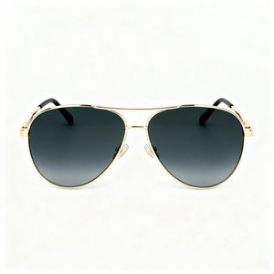 Jimmy Choo JIMENA/S Pilot Sunglasses Unisex — front view, Stainless Steel frame