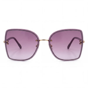 Jimmy Choo LETI/S Butterfly Sunglasses for Women — front view, Metal frame