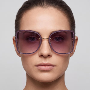 Jimmy Choo LETI/S Violet Sunglasses Women — lifestyle wear, summer travel