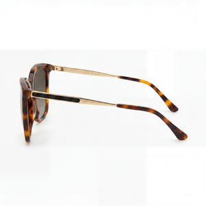 Jimmy Choo NEREA/G/S Butterfly Sunglasses Women — side view, Non-Polarized Brown Gradient lens