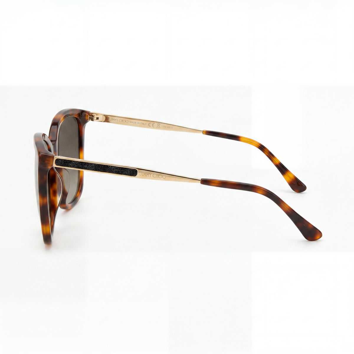 Gafas de sol Jimmy Choo NEREA/G/S Havana tipo mariposa para mujer, 57 mm, Photo 3