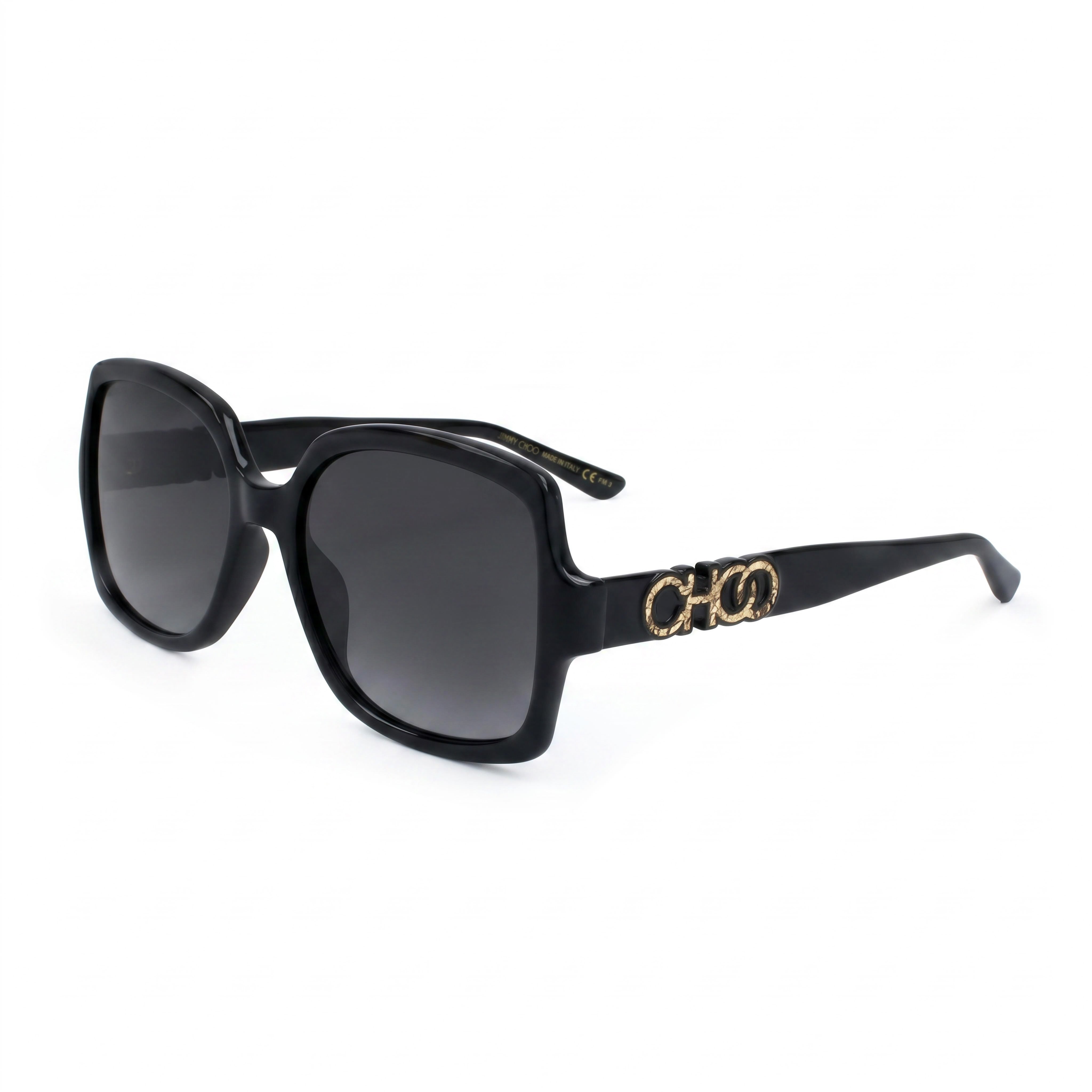Jimmy Choo Sammi/G/S Black Square Gradient Sunglasses Unisex, 55mm, Photo 1