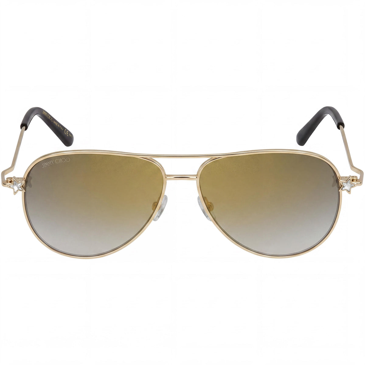 Gafas de sol de aviador Jimmy Choo Sansa/S doradas para mujer, 58 mm, Photo 2