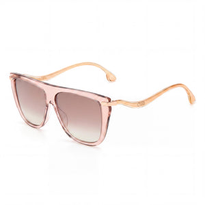 Jimmy Choo SUVI/S Beige Square Sunglasses for Women, Brown Gradient lens