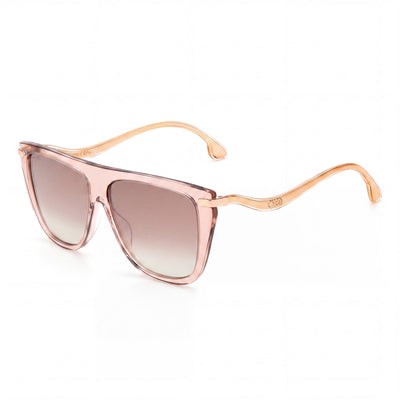 Jimmy Choo SUVI/S Beige Square Sunglasses for Women, Brown Gradient lens
