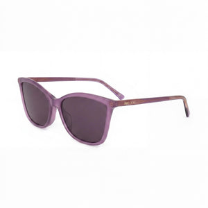 Jimmy Choo Violet Rectangle Sunglasses for Women, Violet lens