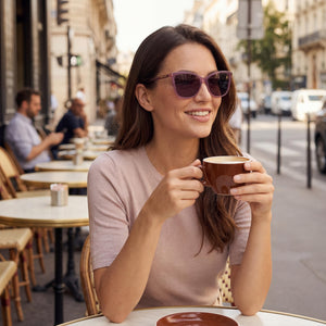 Jimmy Choo Violet Sunglasses Women — outdoor wear, Violet Non-Polarized lens