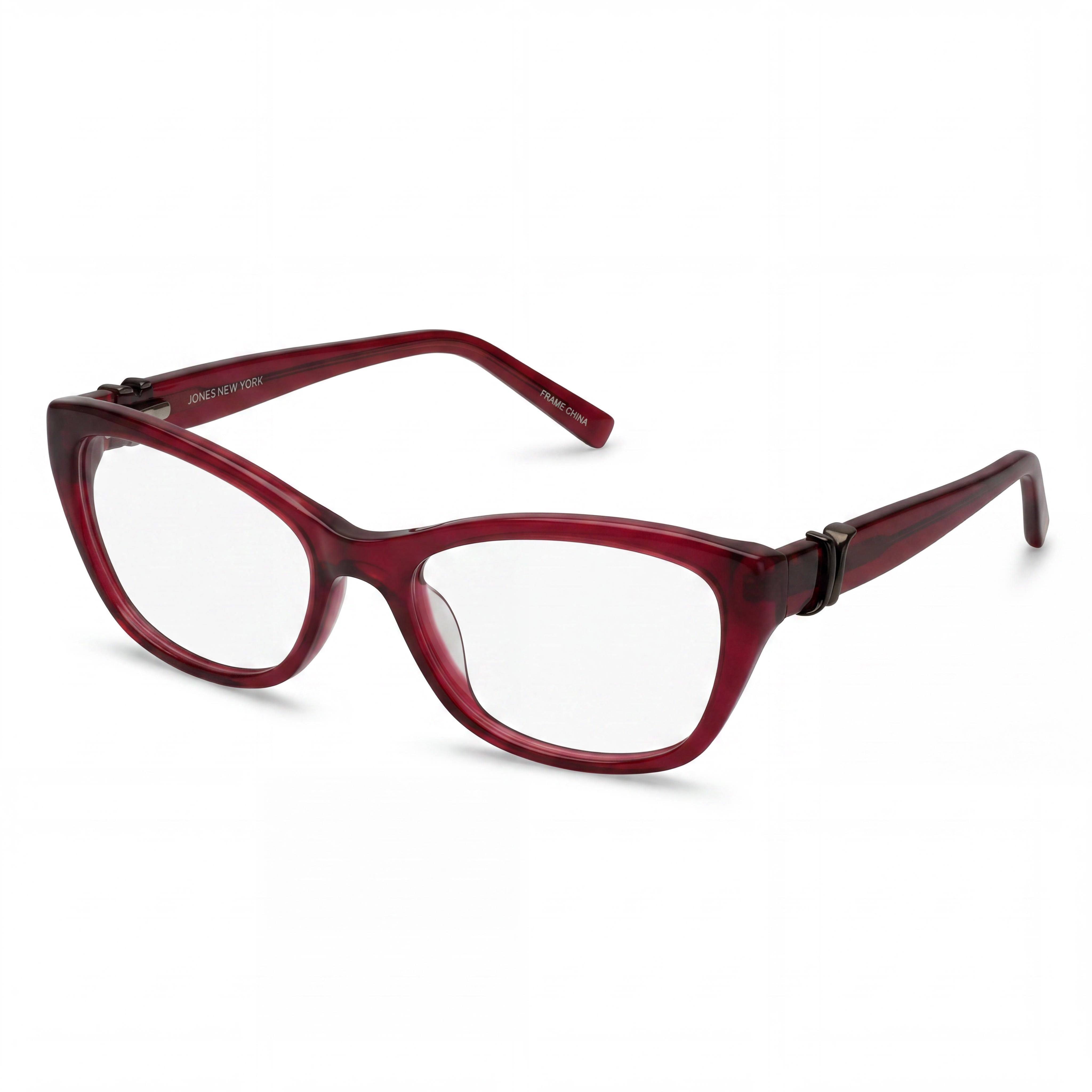 Jones New York J226 Petite Burgundy Eyeglasses for Men, Photo 1