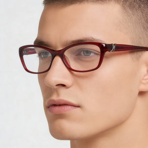 Jones New York J226 Petite Red Eyeglasses Men — lifestyle wear, office and reading