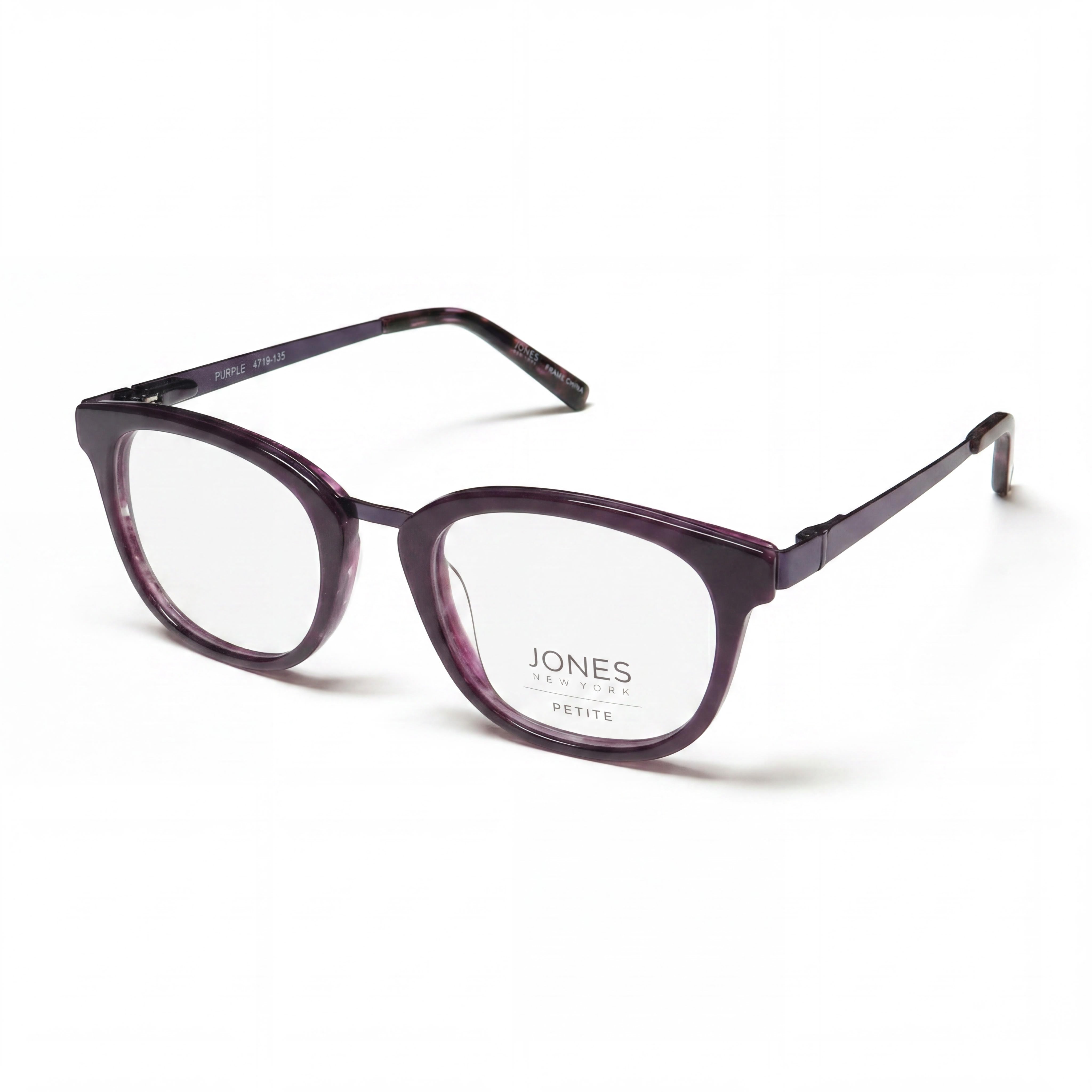 Jones New York J234 Petite Purple Black Eyeglasses for Men, 47mm, Photo 1