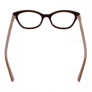 Jones New York J237 Rectangle Eyeglasses Men — side view, Taupe Plastic temples