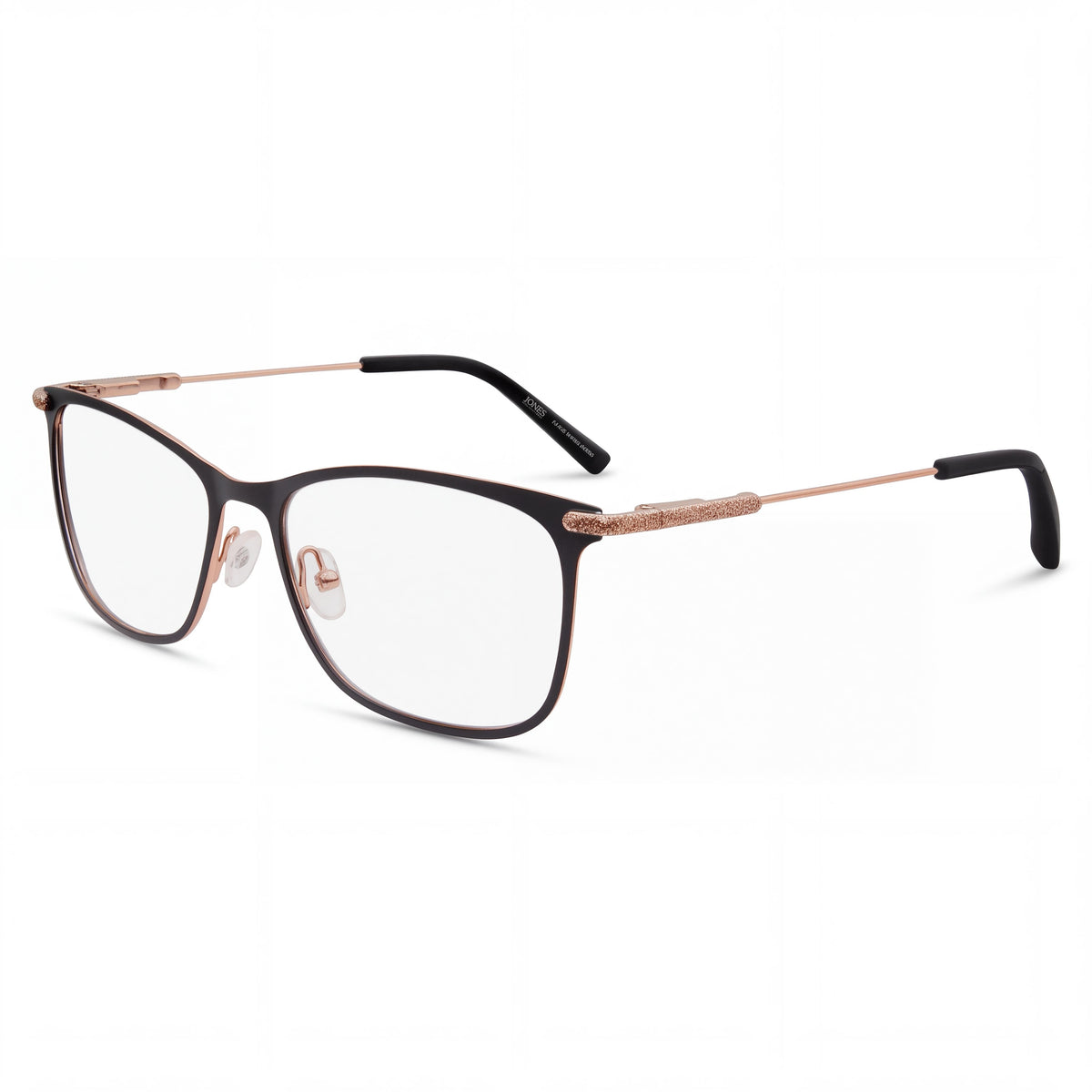 Gafas Jones New York J489 Negras para Hombre con Cristales de Plástico, Lente de 56 mm, Puente de 17 mm, Patilla de 140 mm, Photo 1