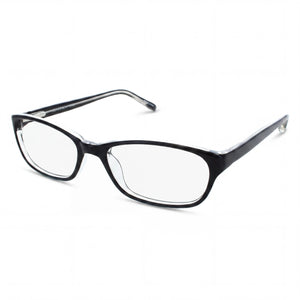 Jones New York J730 Black Oval Eyeglasses for Men, Metal frame