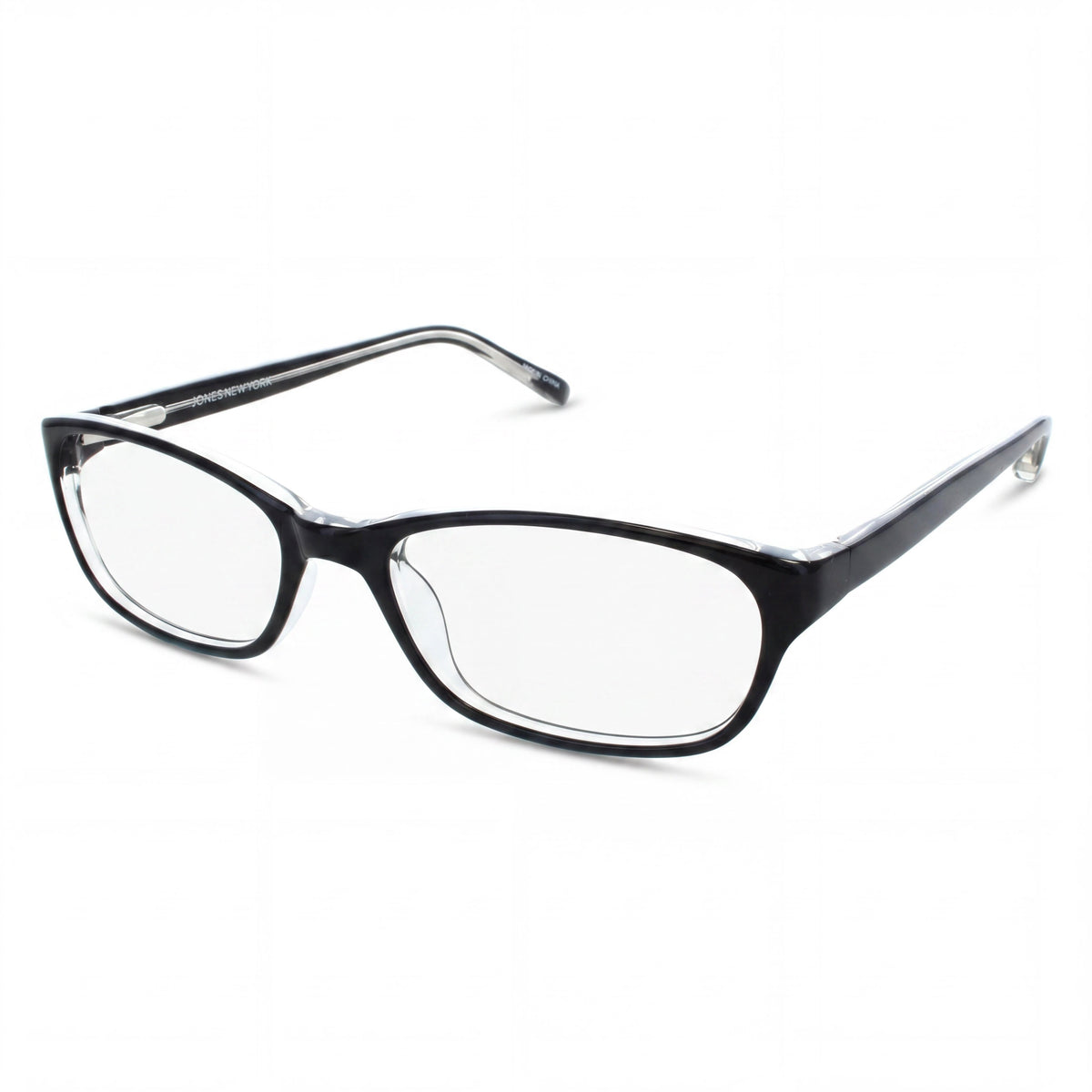 Jones New York J730 Black Crystal Oval Eyeglasses for Men, 53mm, Photo 1