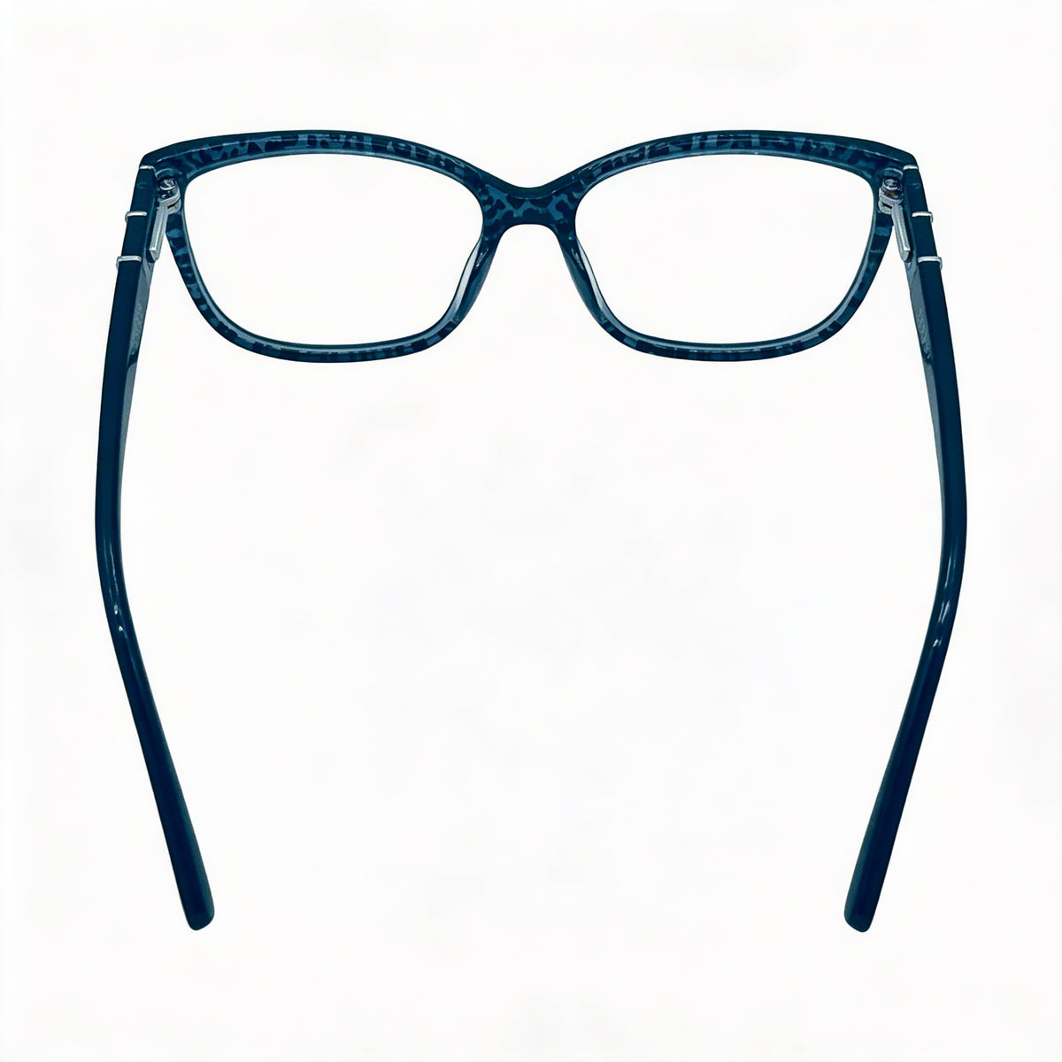 Jones New York Rectangle Blue Leopard Eyeglasses for Men, Photo 3