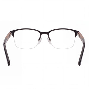 Jones New York Vjom375 Rectangle Eyeglasses Men — side view, Black temples