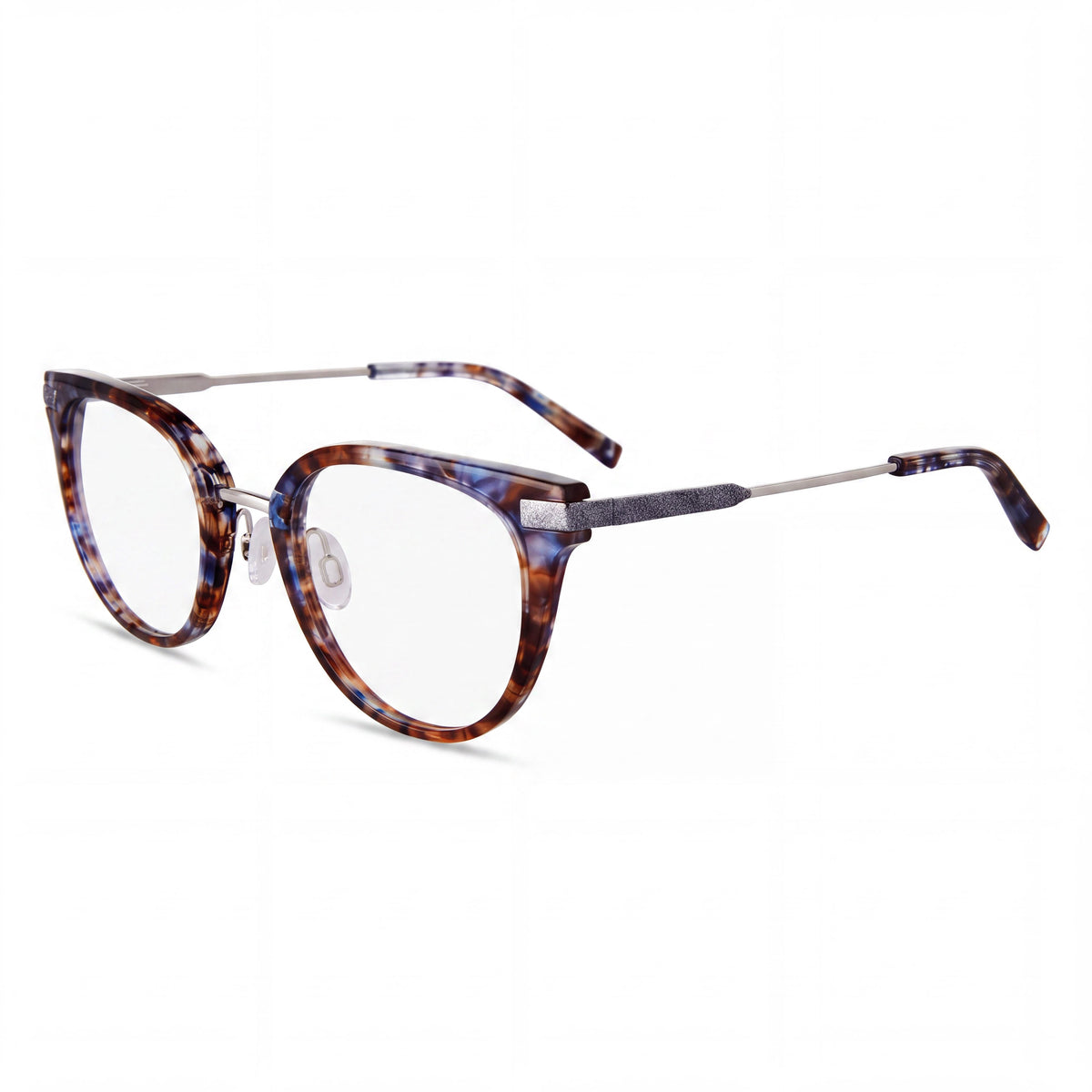 Jones New York Vjon789 Blue Havana Cat Eye Eyeglasses for Women, 50mm, Photo 1
