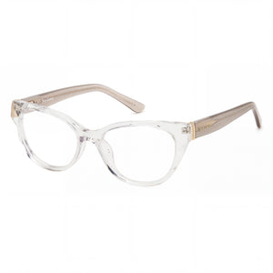 Juicy Couture 255 /G 900 Transparent Cat Eye Eyeglasses for Women, Plastic frame