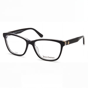 Juicy Couture Contemporary Black Rectangular Eyeglasses for Women, Acetate frame