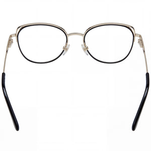 Juicy Couture JU 200/G Cat Eye Eyeglasses Unisex — side view, Silver Stainless Steel temples