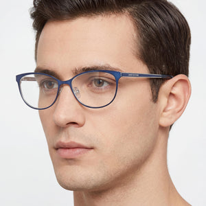 Juicy Couture JU 206 Rectangle Eyeglasses Unisex — front view, Alloy Steel