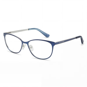Juicy Couture JU 206 Blue Rectangle Eyeglasses Unisex, Alloy Steel frame