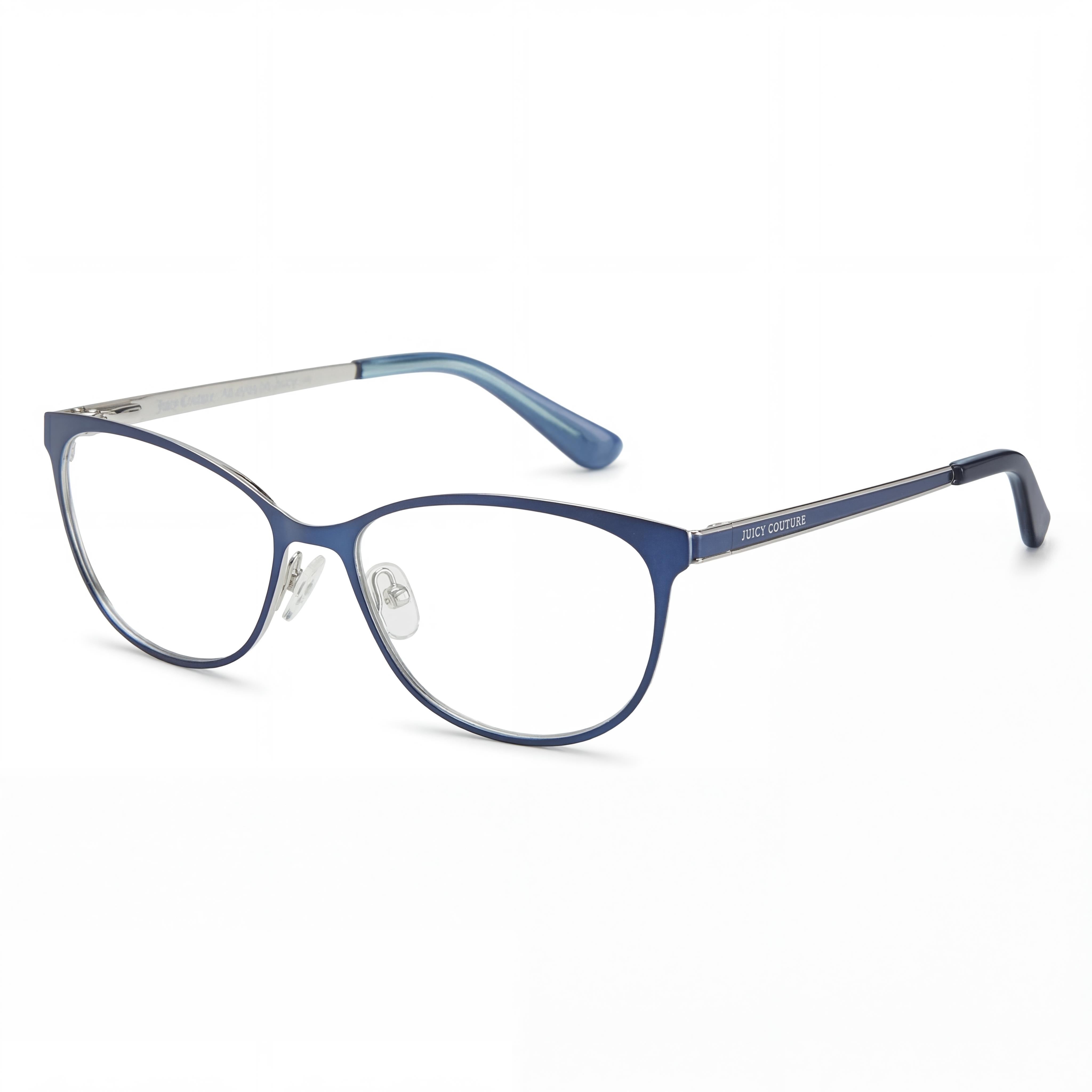 Juicy Couture JU 206 Blue Rectangle Eyeglasses Unisex, 51mm, Photo 1