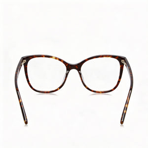Juicy Couture Ju 217 Square Eyeglasses Women — side view, Havana Acetate temples