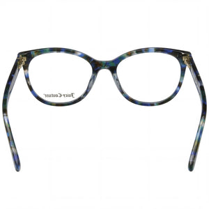 Juicy Couture JU 235 Cat Eye Eyeglasses Women — side view, Blue Acetate temples