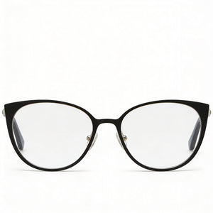 Juicy Couture Modern Oval Eyeglasses Unisex — front view, Alloy Steel