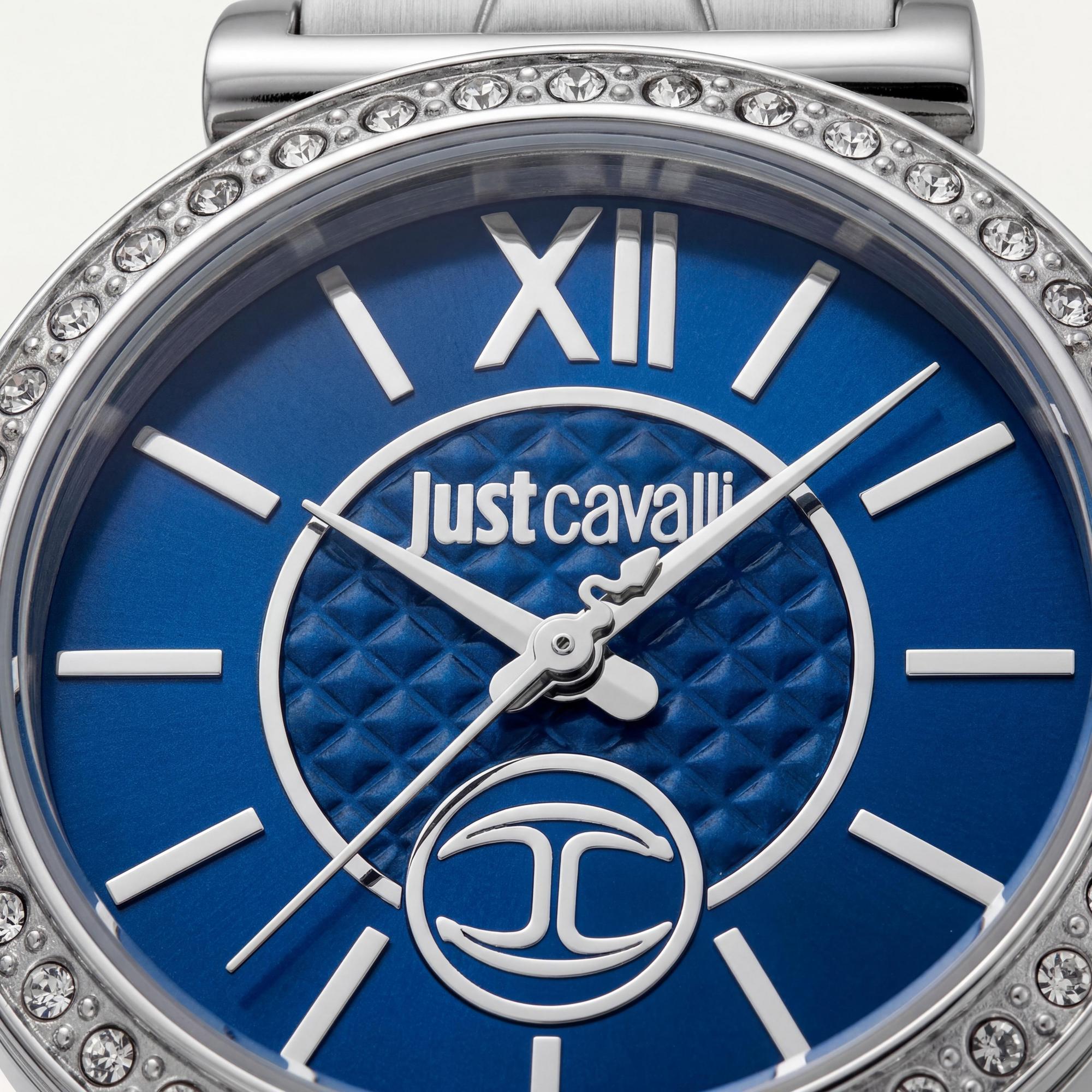 Just Cavalli Women's Watch, Night Blue Dial Silver 925 20mm, Photo 2
