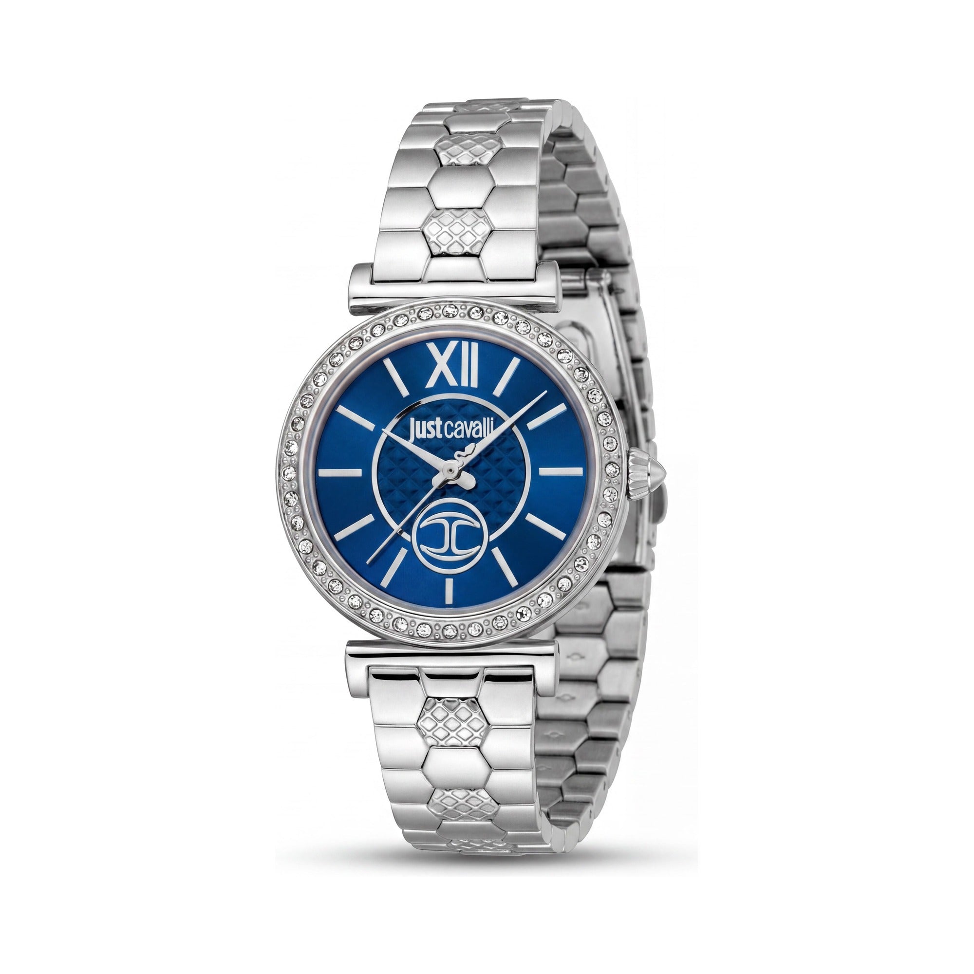 Just Cavalli Women's Watch, Night Blue Dial Silver 925 20mm, Photo 1