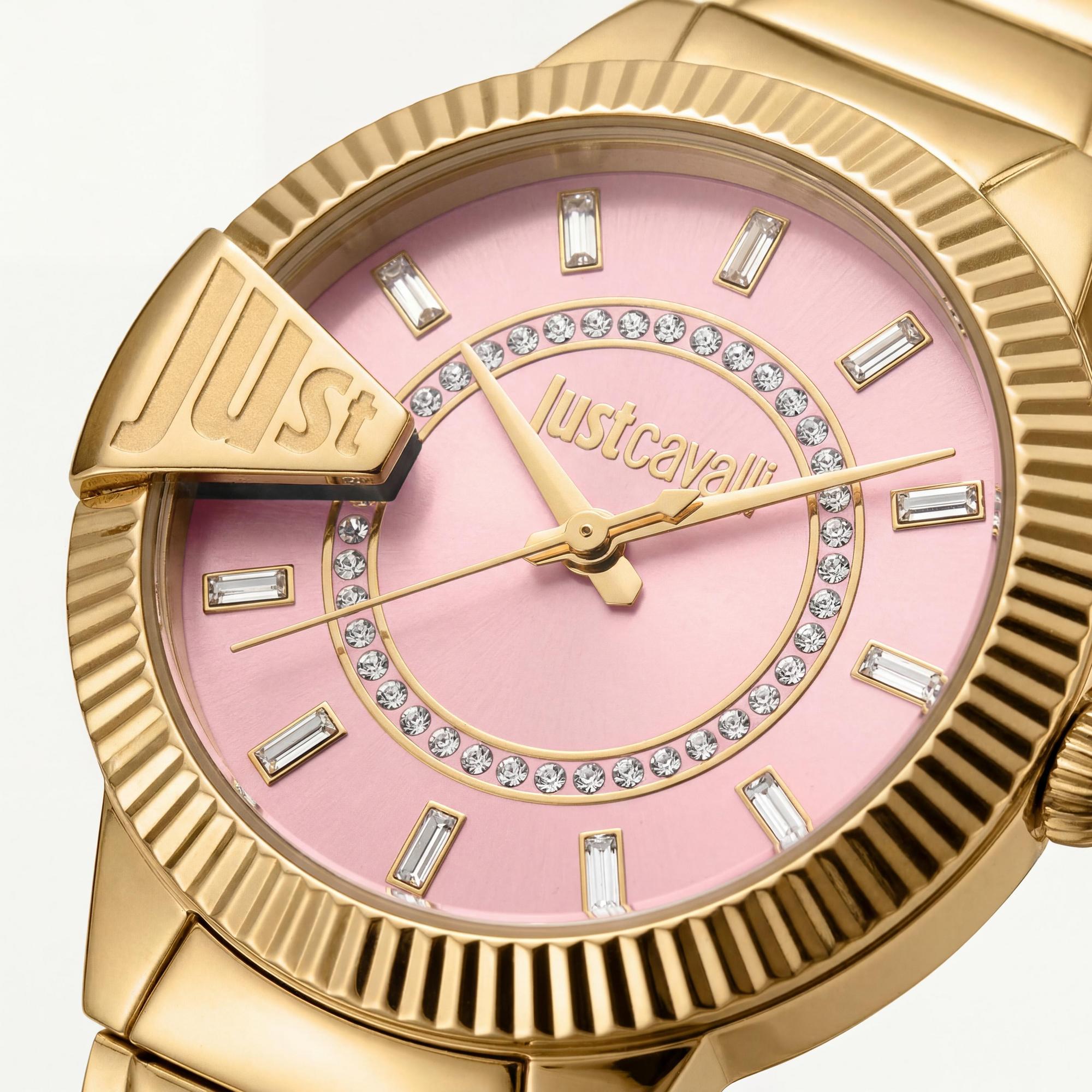 Just Cavalli Bracelet Women's Watch, Pink Dial 32mm, Photo 2