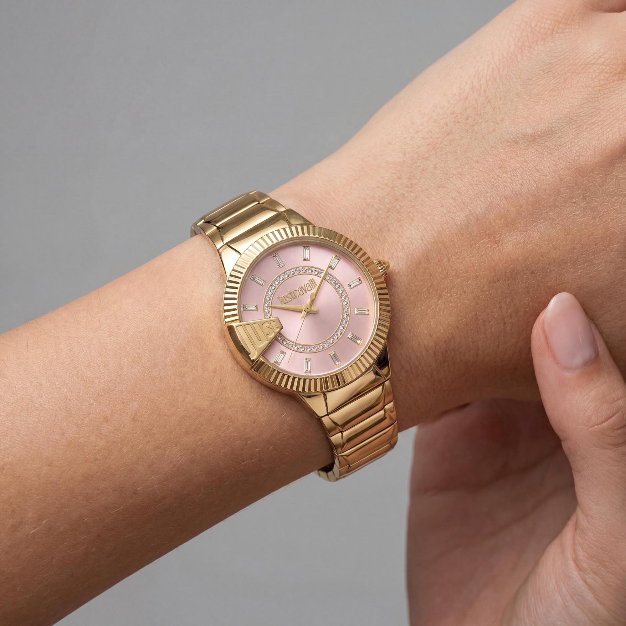 Just Cavalli Bracelet Women's Watch, Pink Dial 32mm, Photo 3