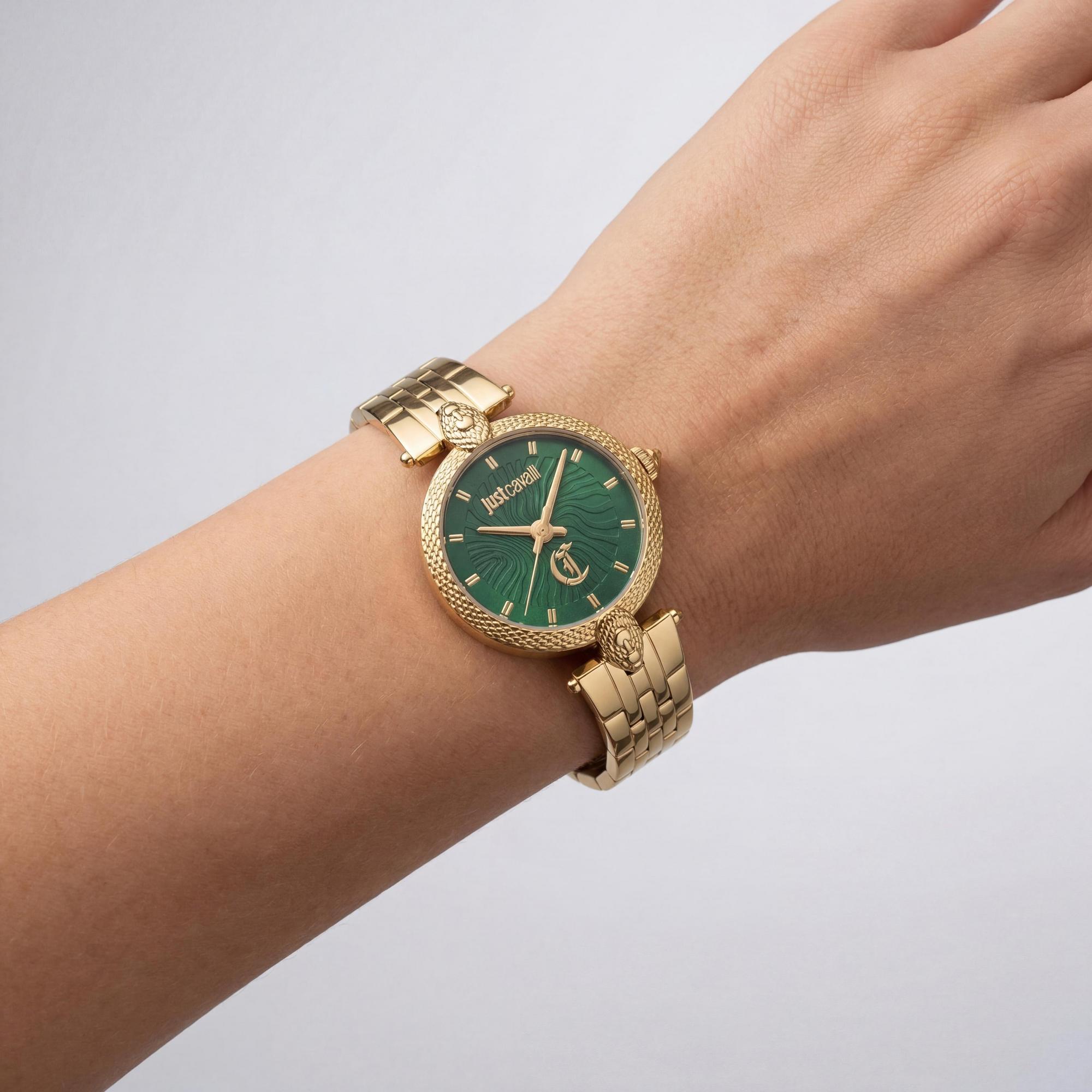 Reloj Just Cavalli Fashion para mujer, esfera verde botella de 28 mm, Photo 3