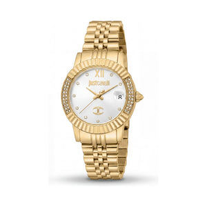 Just Cavalli Gold Dial Stainless Steel Women's Watch, 40mm